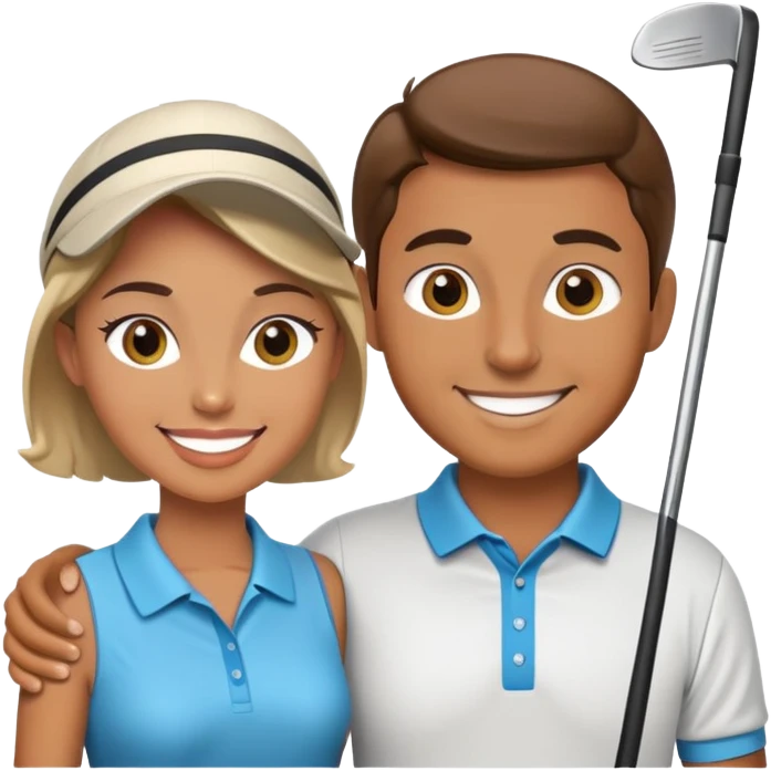Golf couple emoji