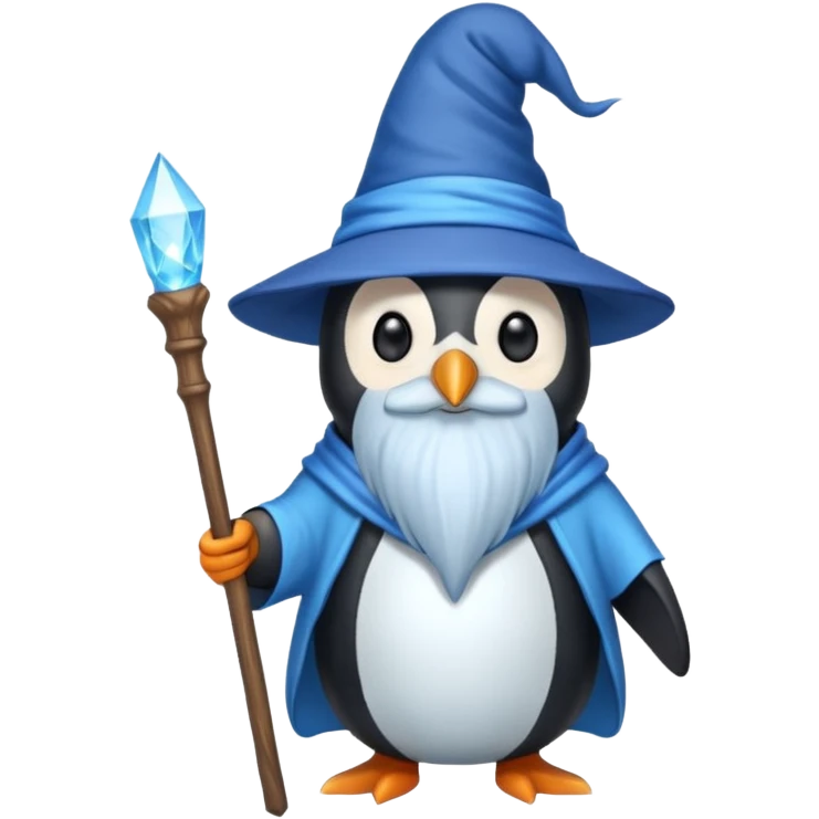 Penguin Wizard emoji