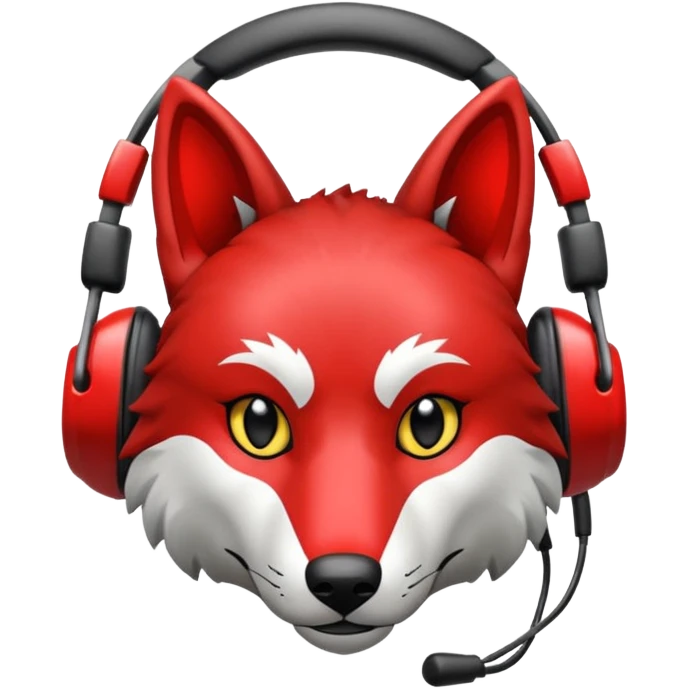 Tráeme una imagen de un lobo enojado estilo gamer emoji