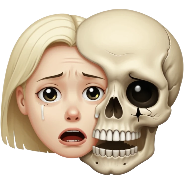 😭+💀 emoji