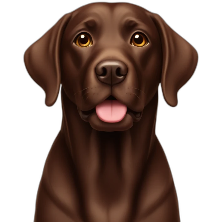 chocolate labrador emoji