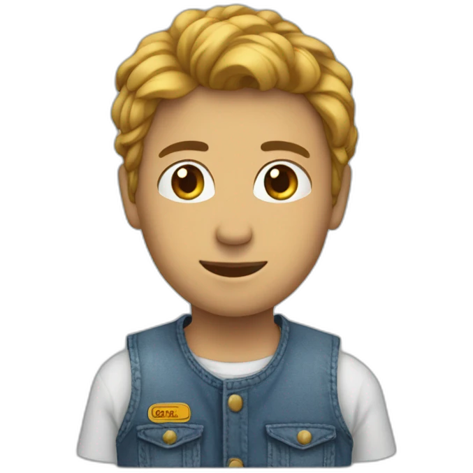 Un jean sur une tête emoji