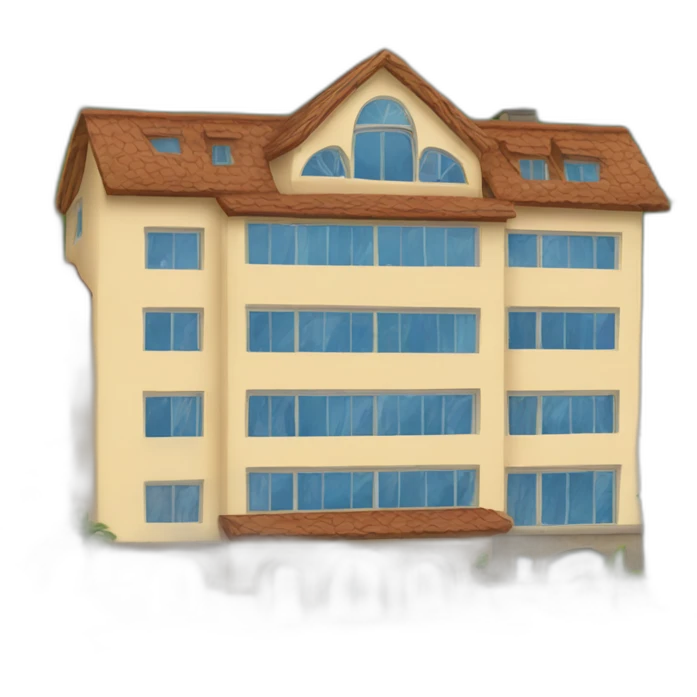 Hotel en una montaña  emoji