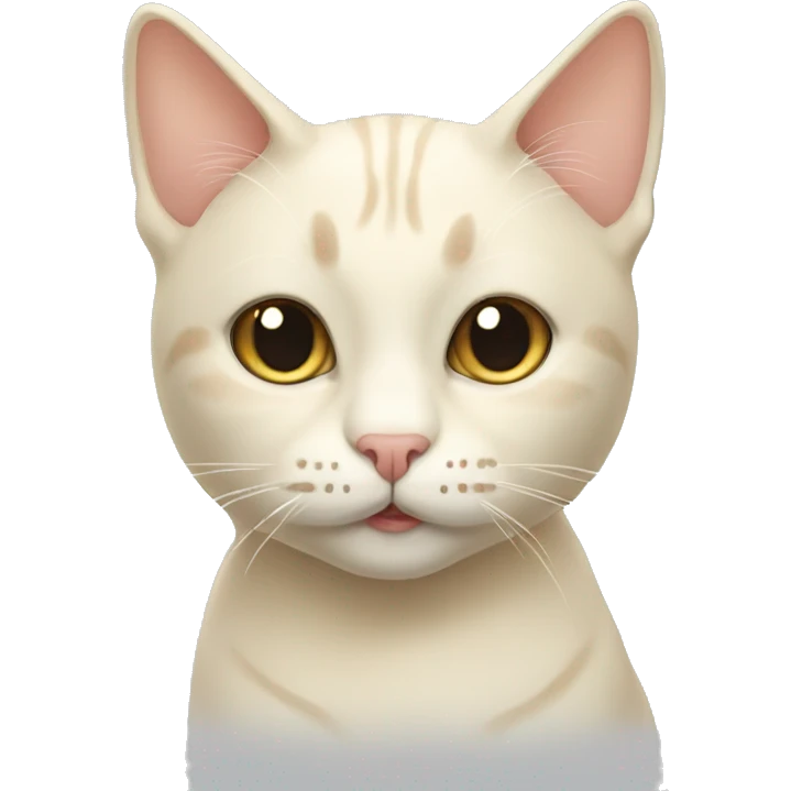 Cream colored cat  emoji