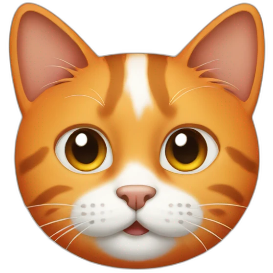 Cat orange emoji