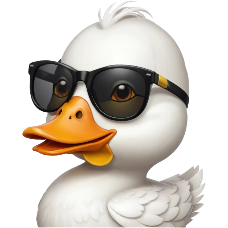 duck with black sun glasses emoji