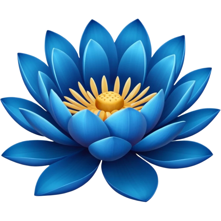 Blue lotus emoji emoji