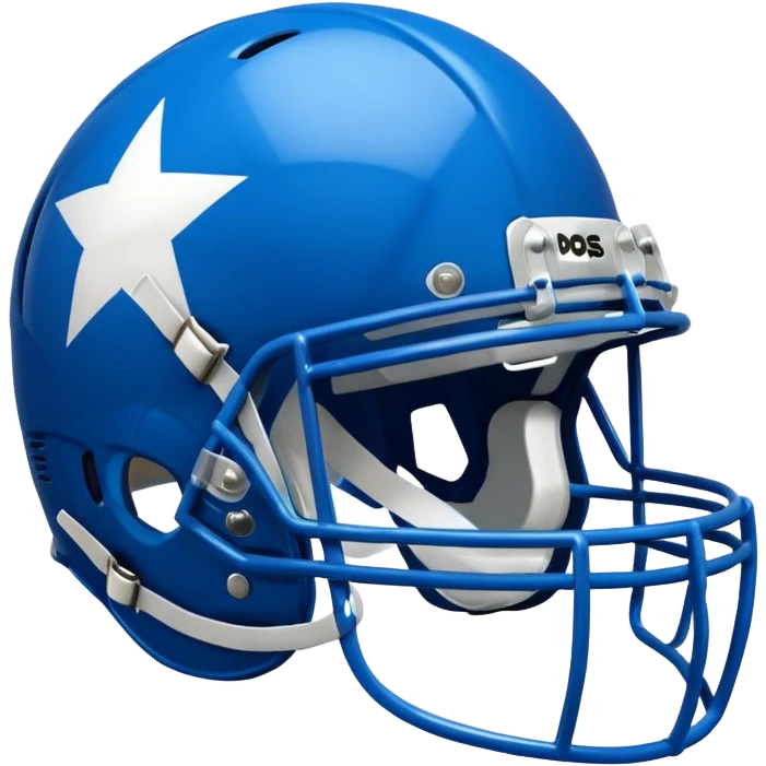 college football player helmets blue emoji