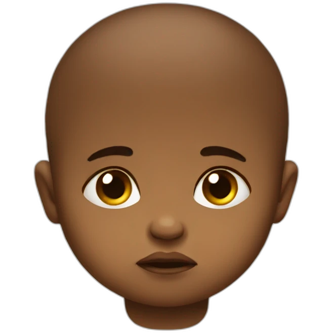 Miserable baby emoji