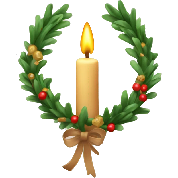 First advent wreath  emoji
