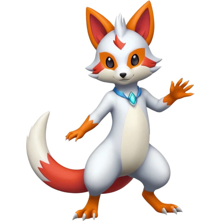 Sneasel-Buizel-Zangoose-hybrid-fusion, full body emoji
