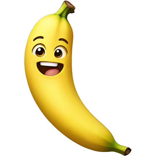 Emoji sucking banana with a bow in her hair emoji