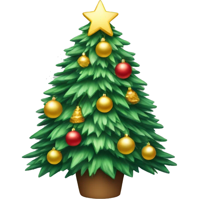 Pretty Christmas tree emoji