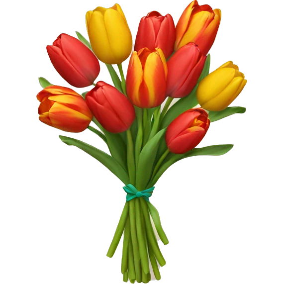 tulip bouquet emoji