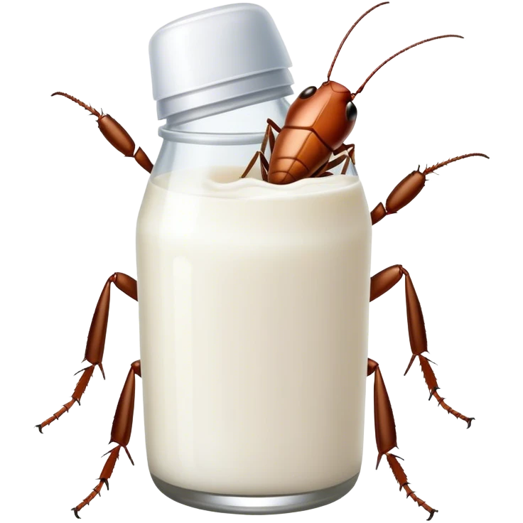 Cockroach milk emoji