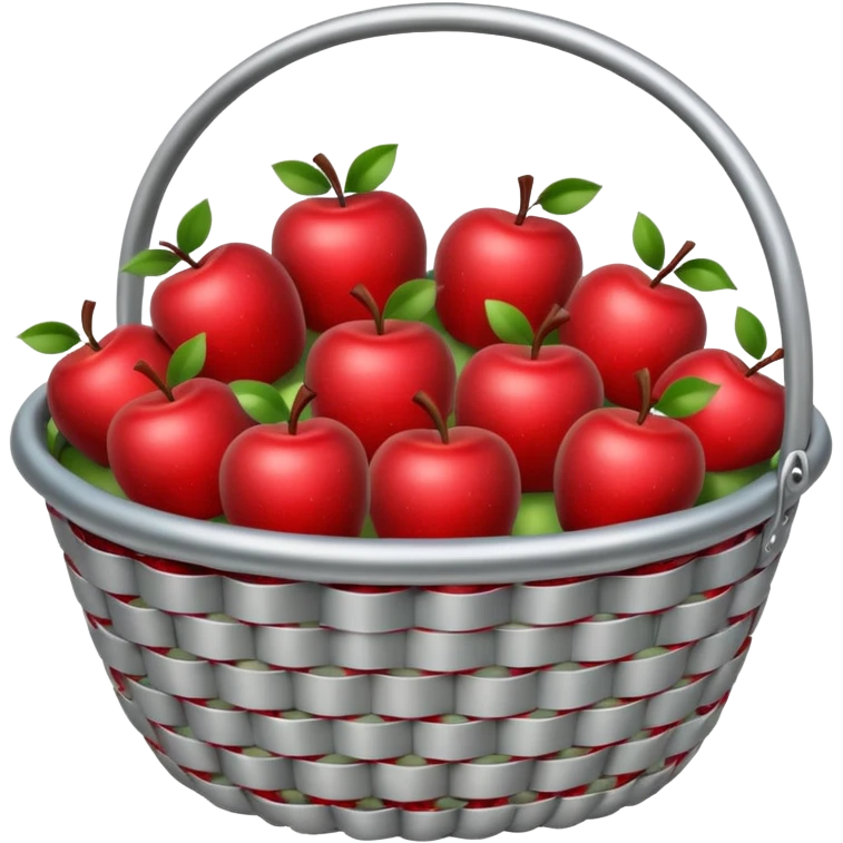 Metal Apple Basket emoji