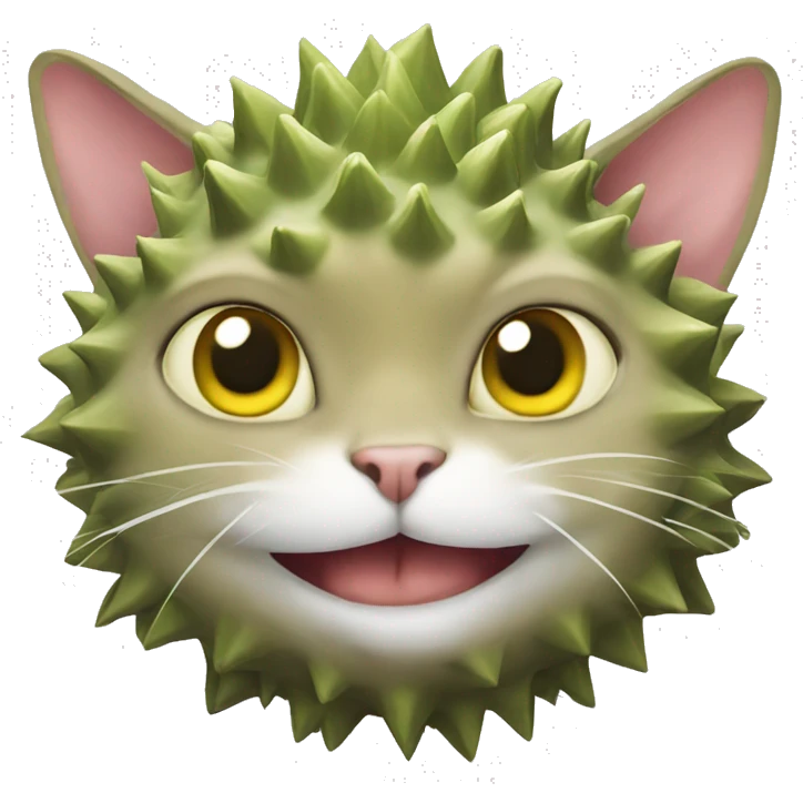 Durian cat emoji