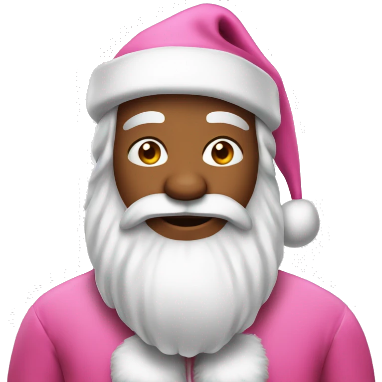 Pink Santa Claus  emoji