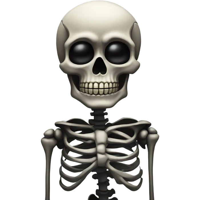 Skeleton with black rose seriously judging  emoji