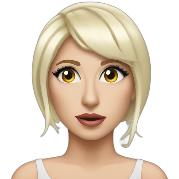Lady Gaga in her clip Bien This Way emoji