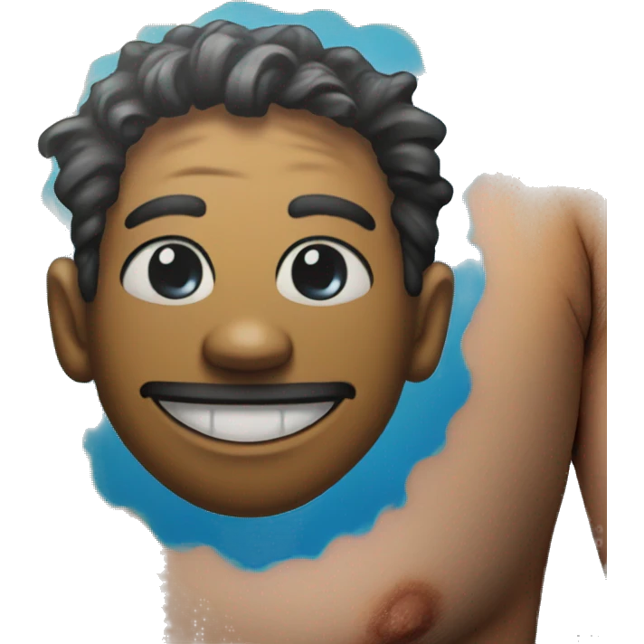 Chill smile tattoo emoji