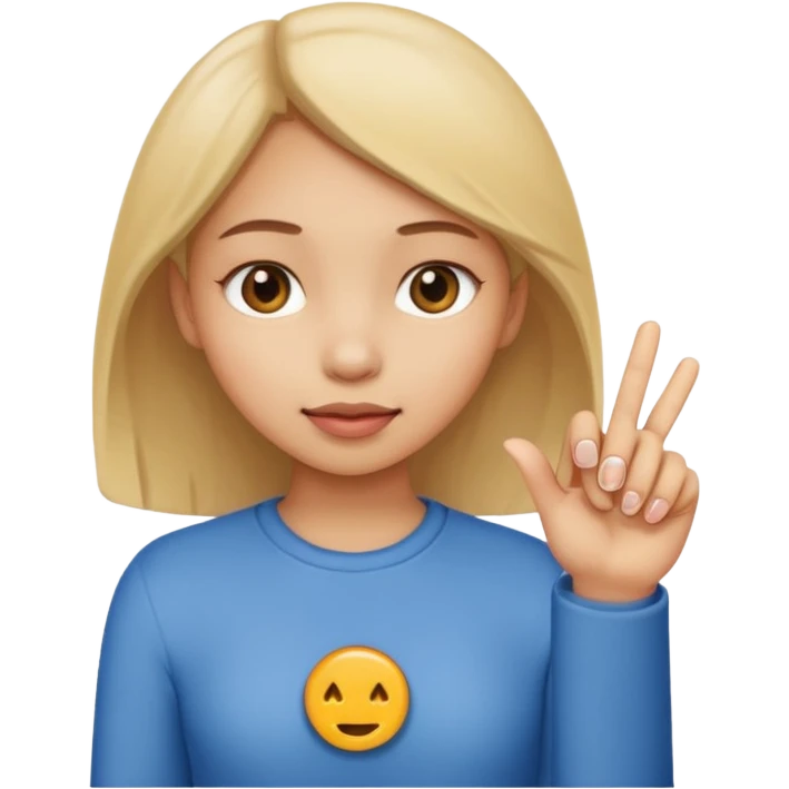 بنت حطه صوبعه في بقه emoji