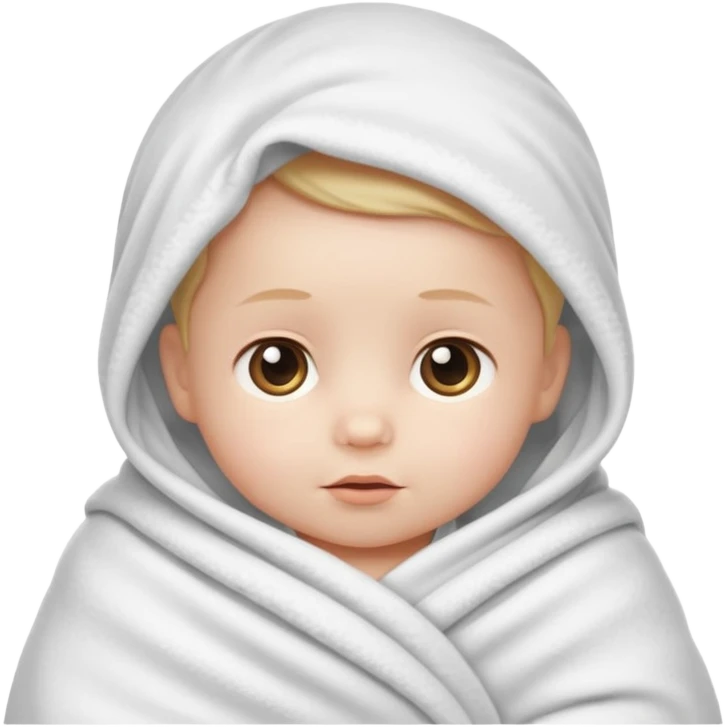baby wrapped in blanket emoji