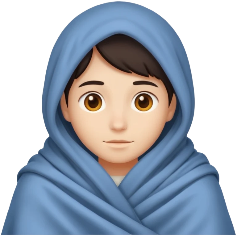 Under the blanket emoji