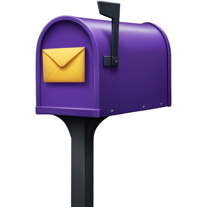Dark Purple Mailbox emoji
