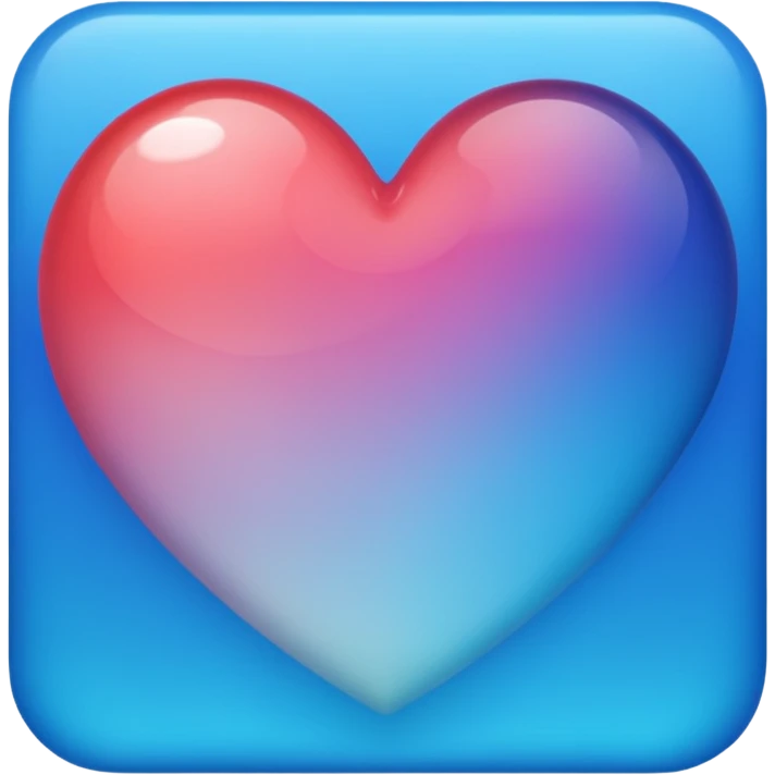 heart with a blue gradient emoji