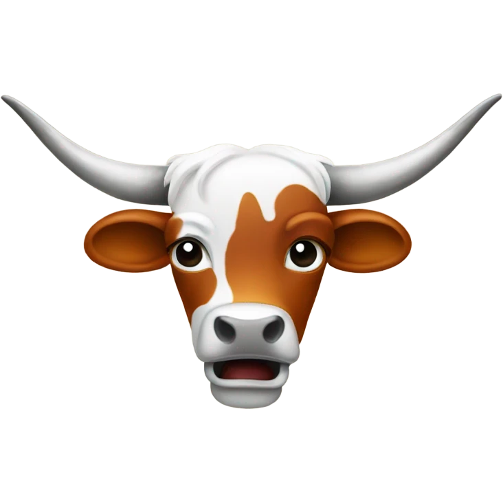 Crying Texas longhorn emoji