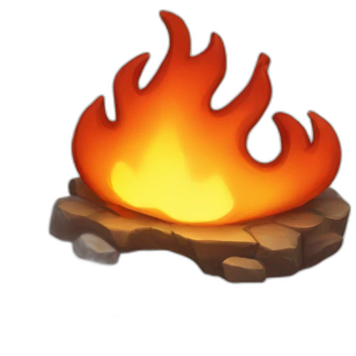 A fire button for game ui emoji
