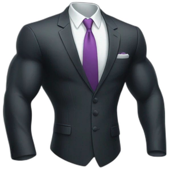suit muscle emoji