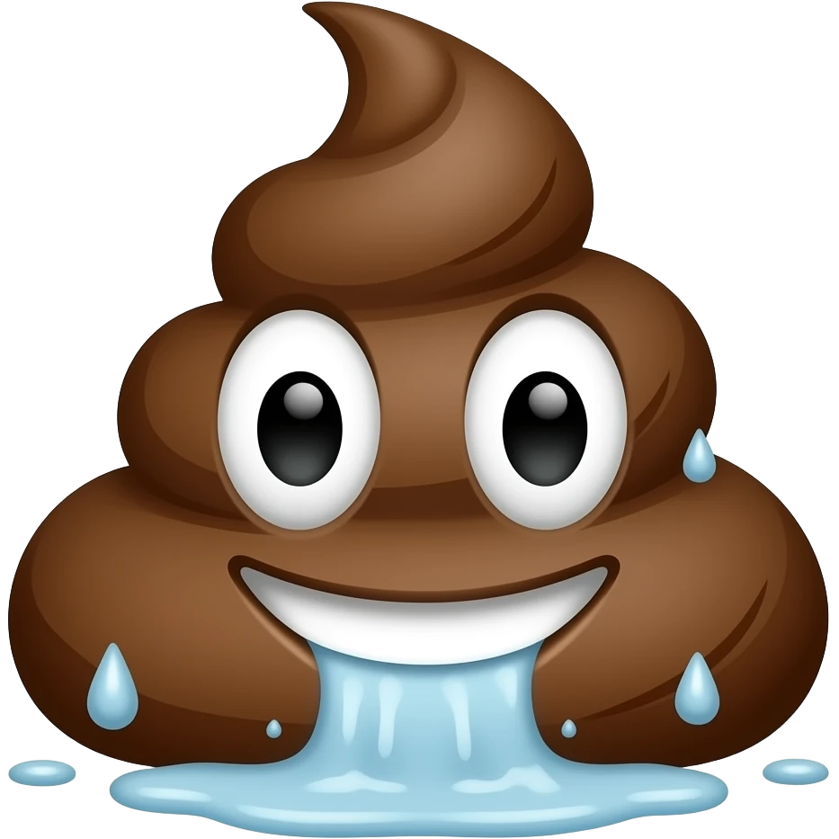 flushing poop, in the form of the Ubisoft logo emoji