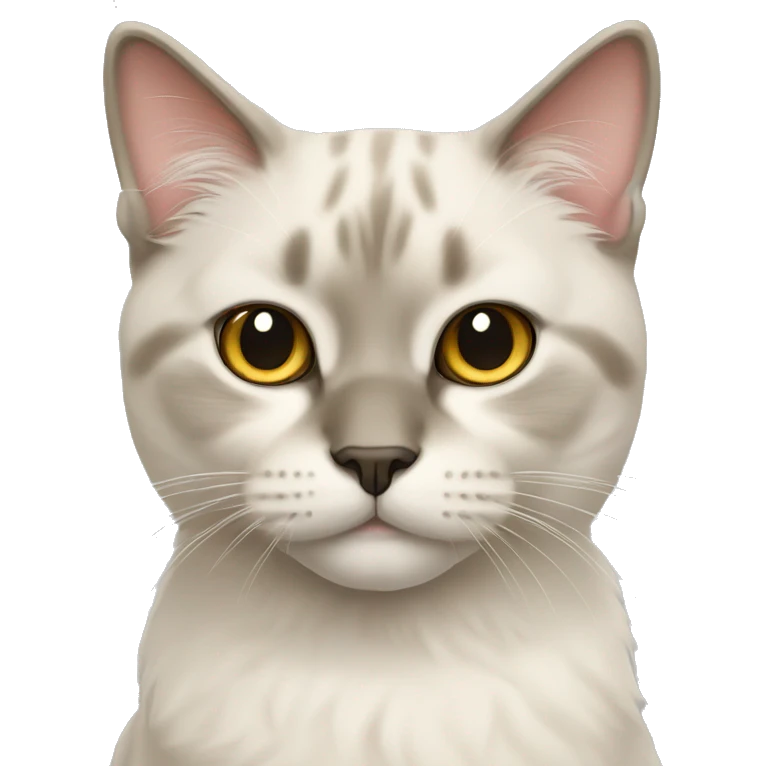 color point scottish cat emoji