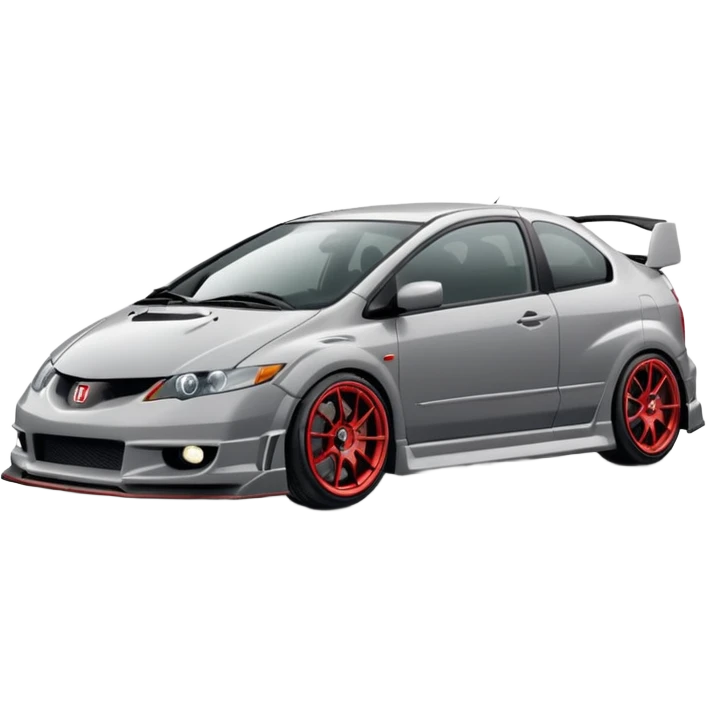 2004 grey Honda civic type r no body kit emoji
