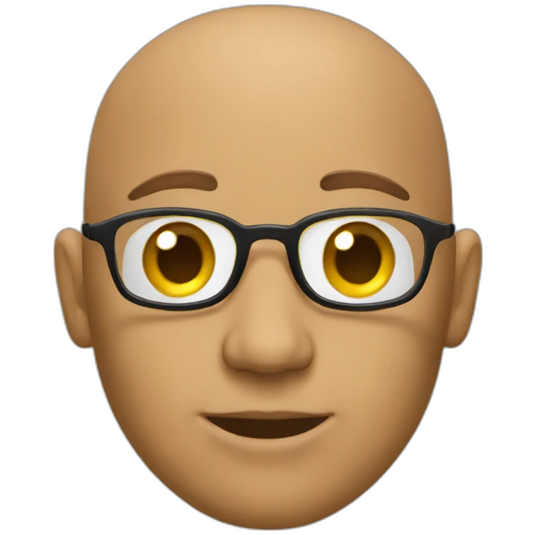 bald JavaScript developer emoji