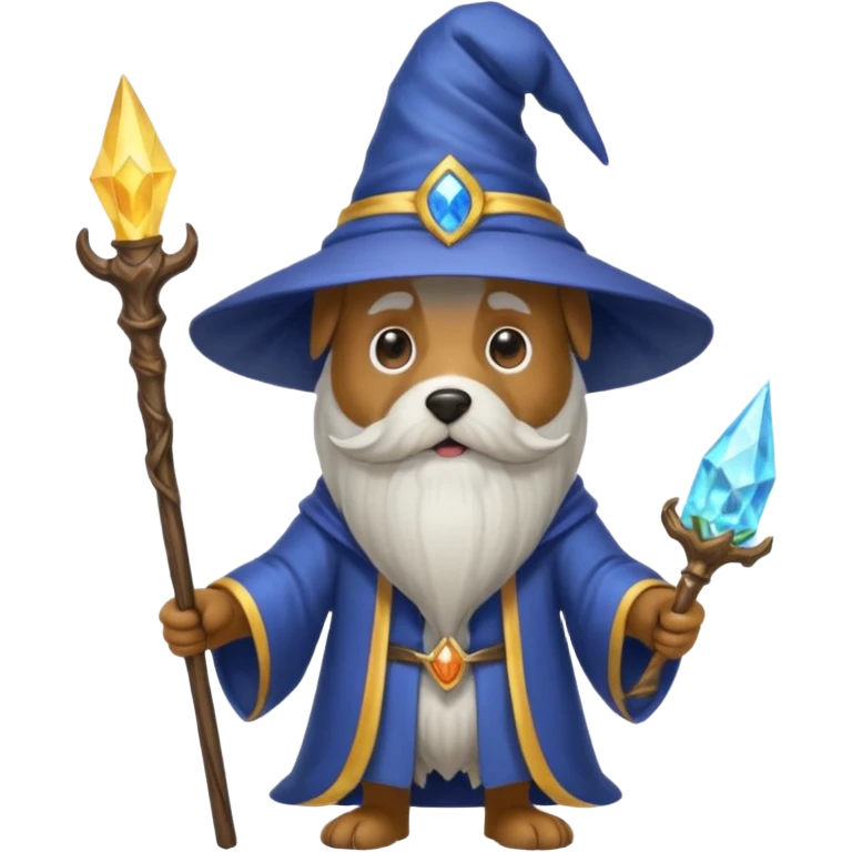 Dog wizard emoji