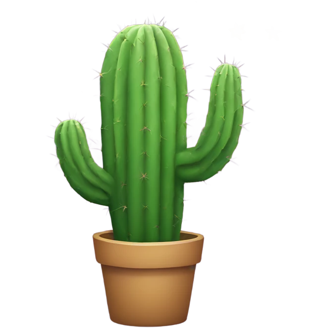 cactus, many stars emoji