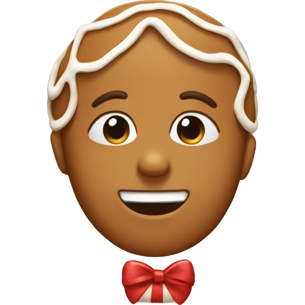 Gingerbread kiss  emoji