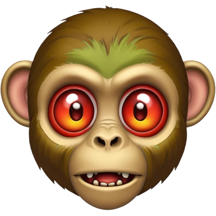 Zombie monkey face emoji