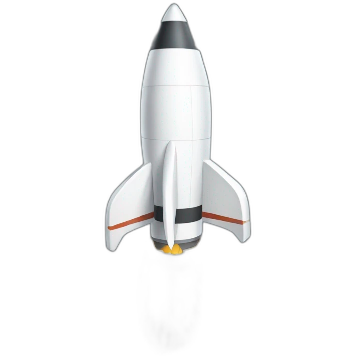 White rocket emoji