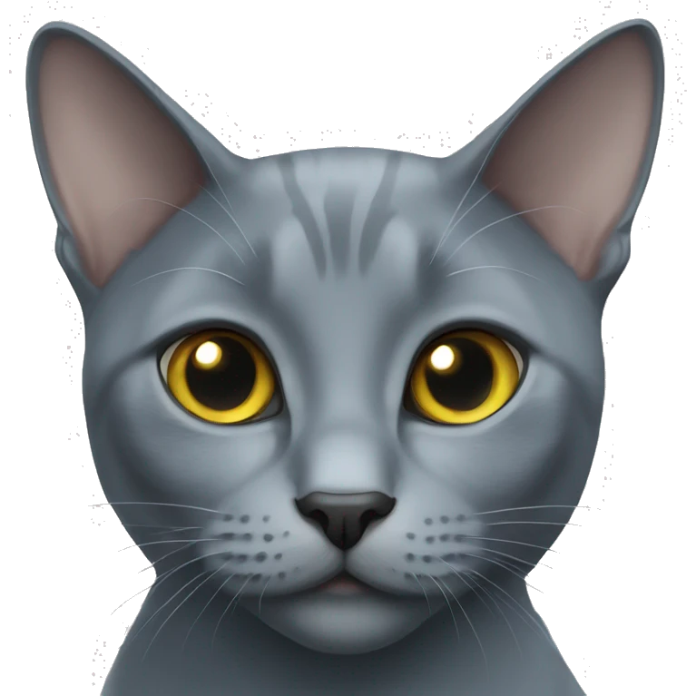 russian blue cat emoji