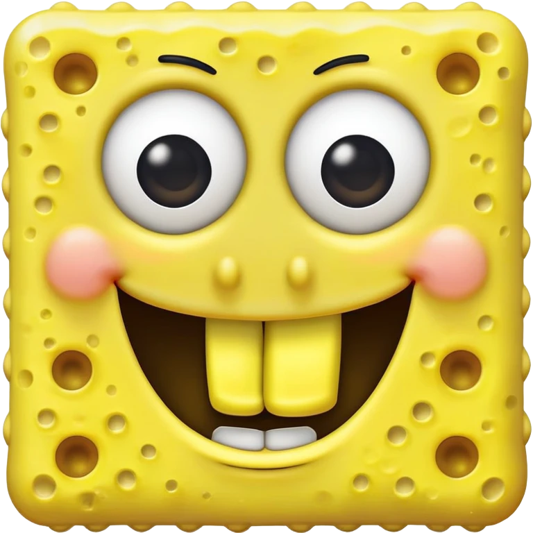spongebob smiling with teeth emoji