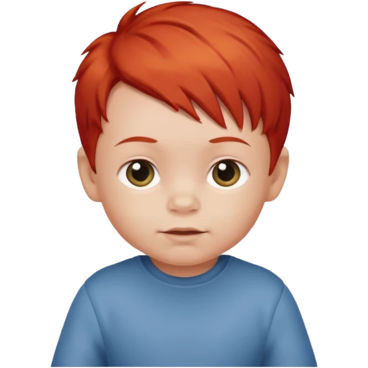 red hair baby boy emoji