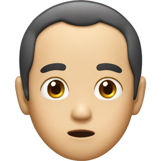 Japan man have a surprised  emoji