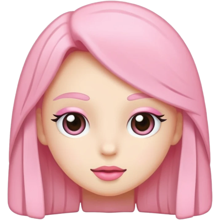 Soft pembe tarzında pembe pastel renginde ifadeler emoji