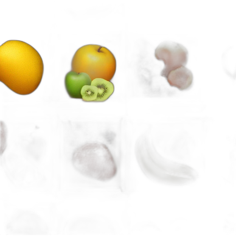3 wood boxes with fruits inside emoji