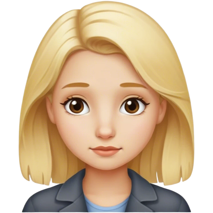 blonde haired girl with moles  emoji
