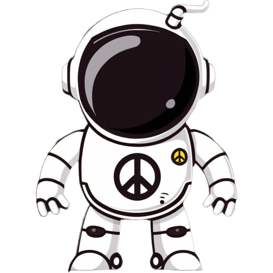 hippie robot emoji